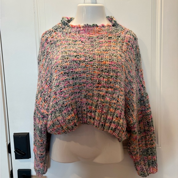 Free People Sweaters - Free People Multicolor Cowl Neck Sweater
